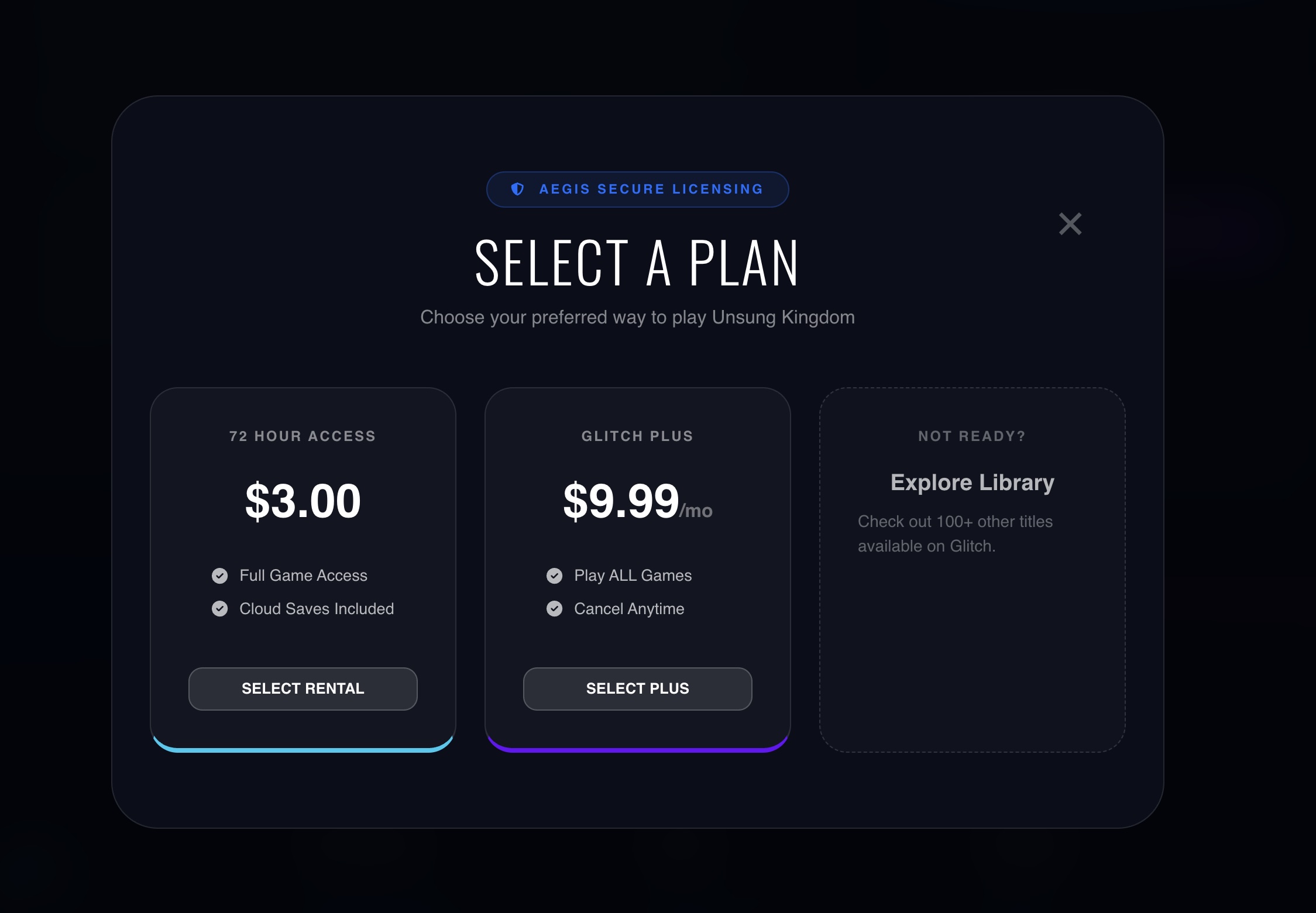 Rent To Buy, Buy or Subscribe